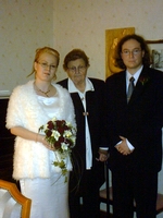 Marjutin mummon kanssa